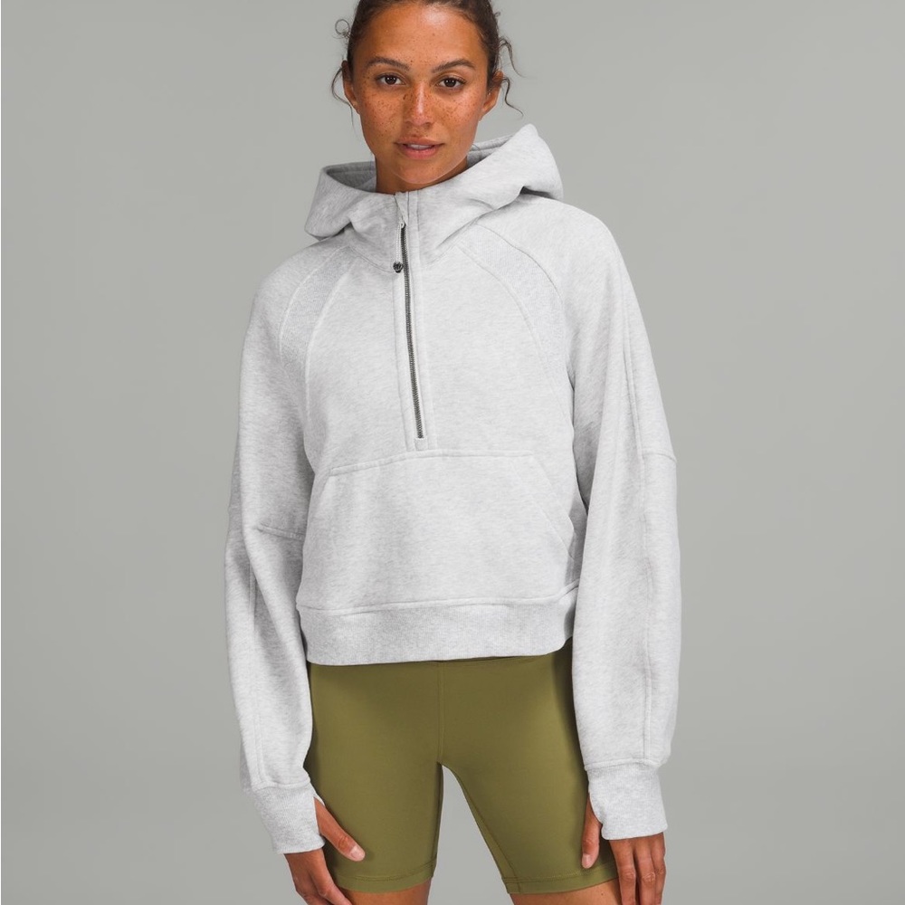 LULULEMON scuba half zip! Color is heathered gray.